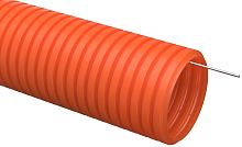 Труба гофрированная ПНД d=40мм с зондом оранжевая тяжелая (15м) | код CTG21-40-K09-015 | IEK